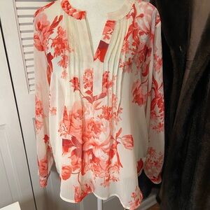 Elegant Floral Women's Blouse